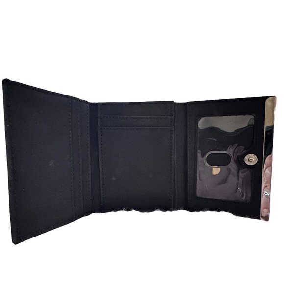 🌸3/$15🌸 Black Rectangle Wallet with Silver Edge Closure - Picture 3 of 5